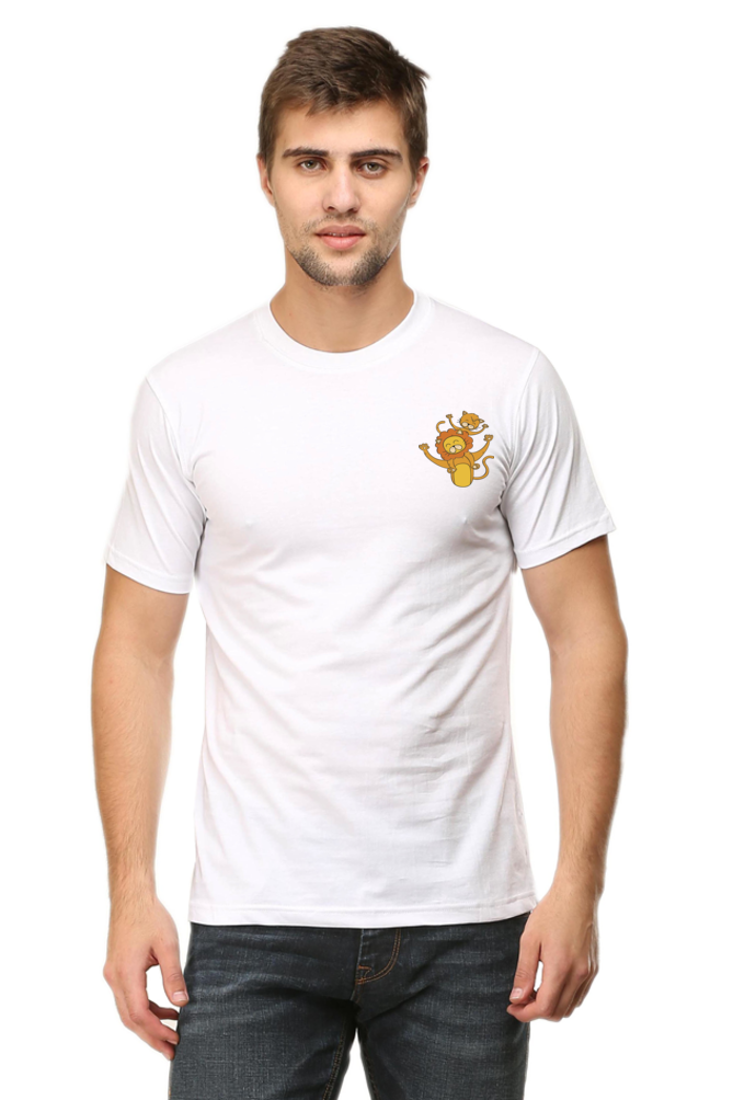 Round Neck Half Sleeves T-Shirt with 'You're the Best Dad' Print