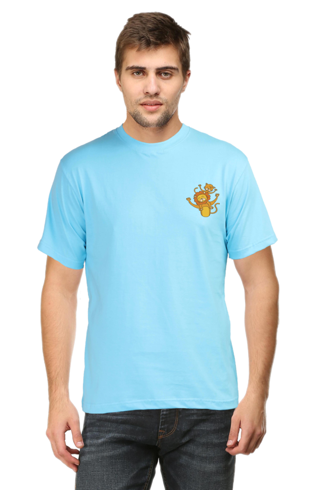 Round Neck Half Sleeves T-Shirt with 'You're the Best Dad' Print