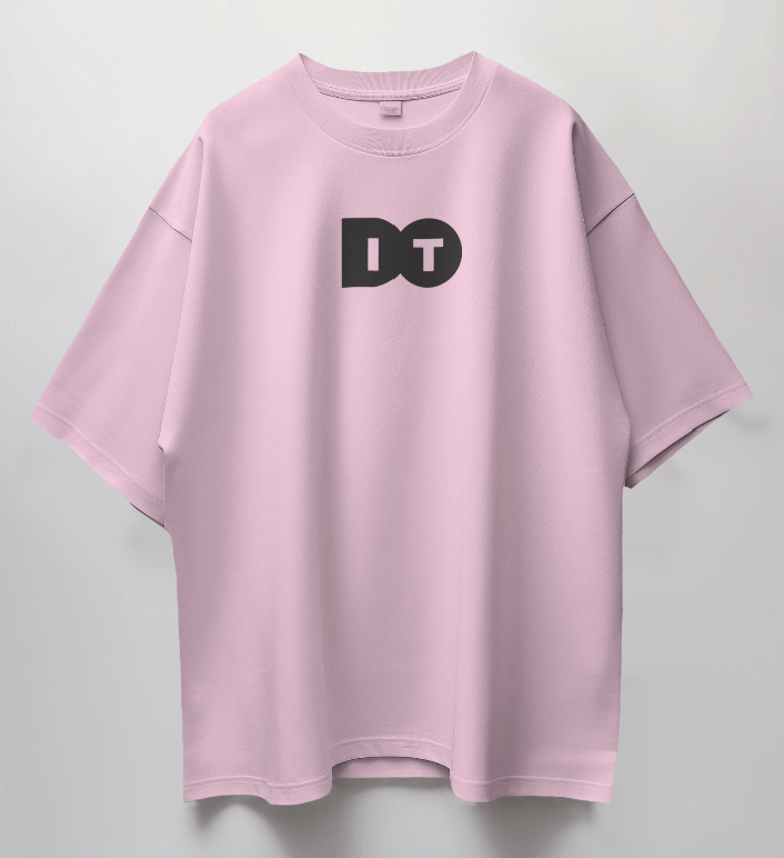 Round Neck Oversized Unisex Half Sleeves T-Shirt with DoIt Print
