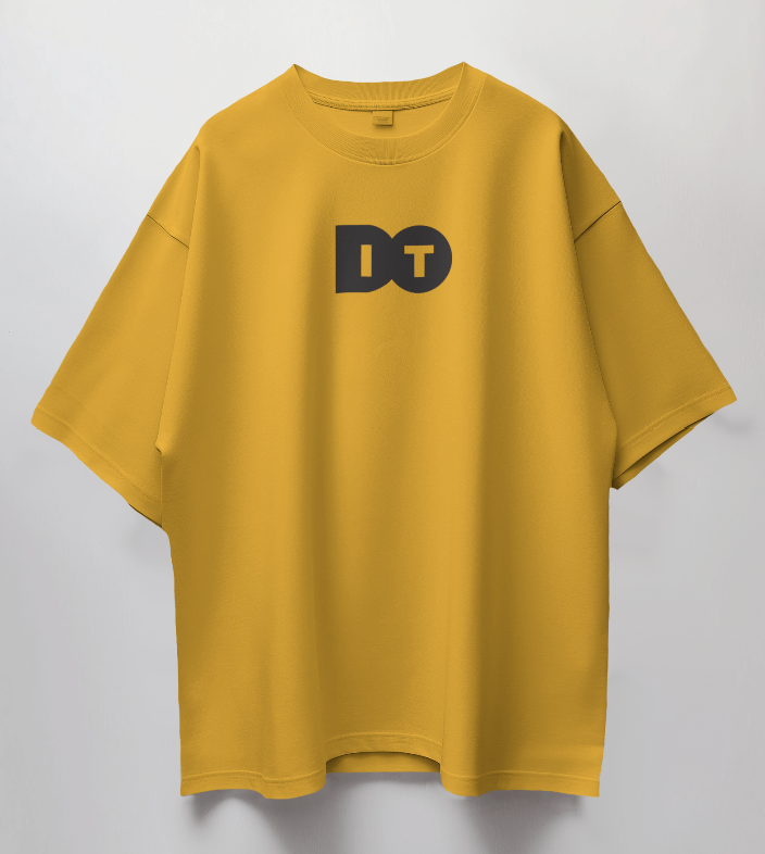 Round Neck Oversized Unisex Half Sleeves T-Shirt with DoIt Print