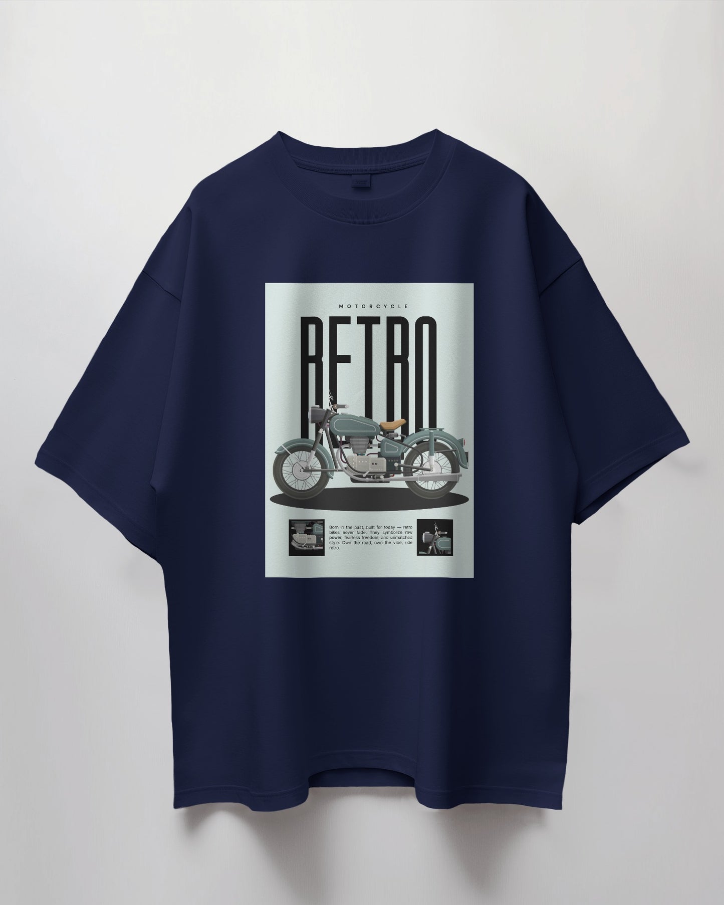Oversized Unisex T-Shirt with Ride Retro Print