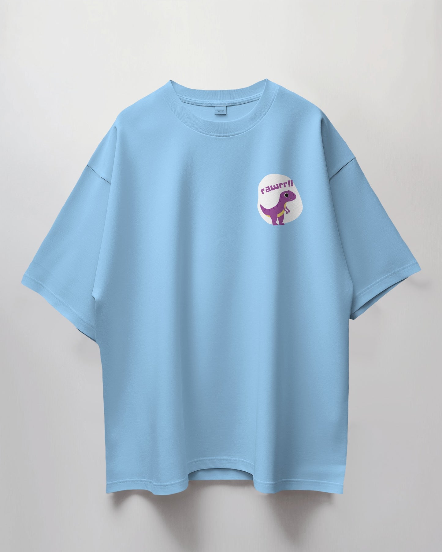 Oversized Unisex T-Shirt with Pocket-Sized Roar Print