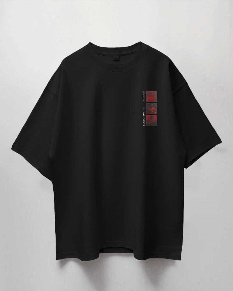 Oversized Unisex T-Shirt with Gods in Stone Print