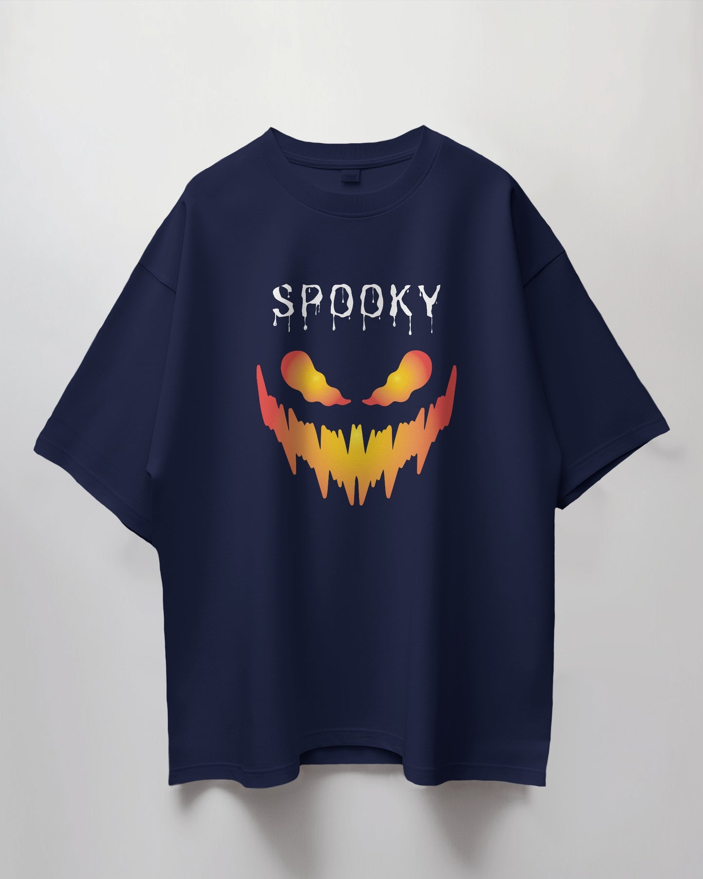 Oversized Unisex T-Shirt with Spooky Vibes Print