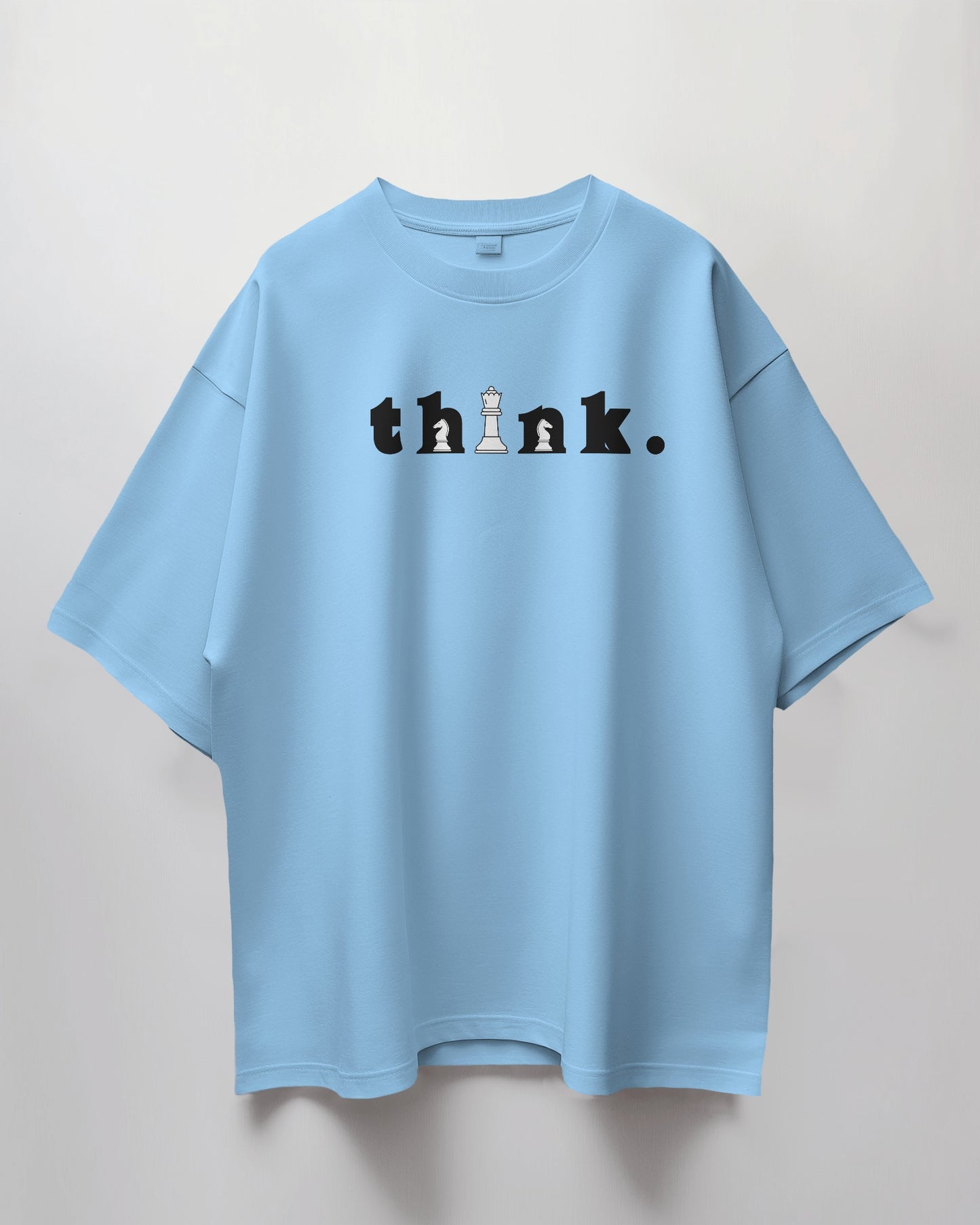 Oversized Unisex T-Shirt with Chess Mindset Print