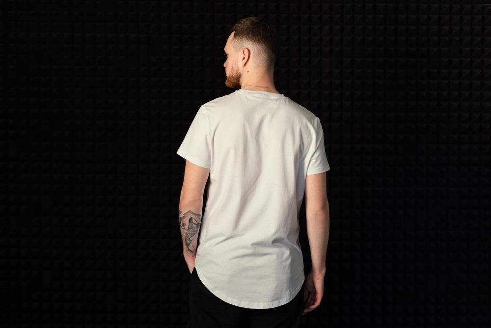 Men Round Neck Solid Beige Half Sleeves T-Shirt