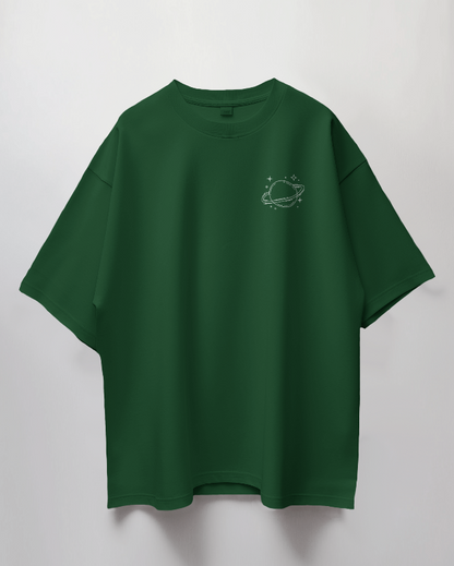 Oversized Unisex T-Shirt with Saturn & Stars