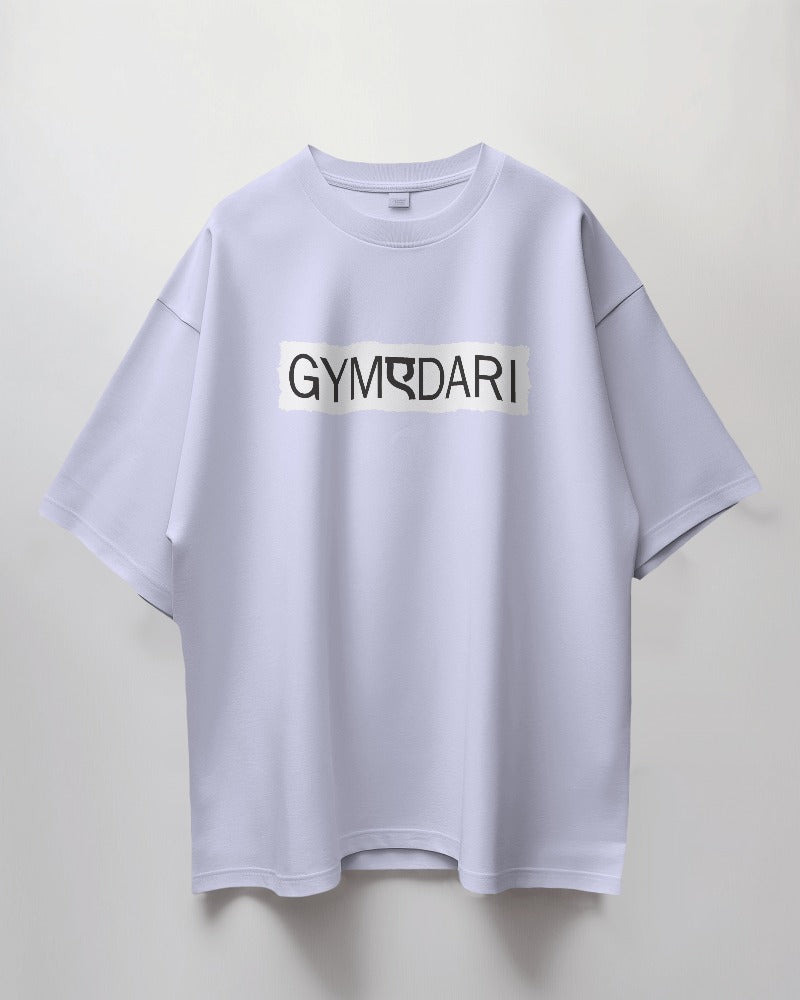 Round Neck Oversized Unisex Half Sleeves T-Shirt with Gymedari Print