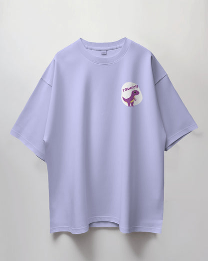 Oversized Unisex T-Shirt with Pocket-Sized Roar Print