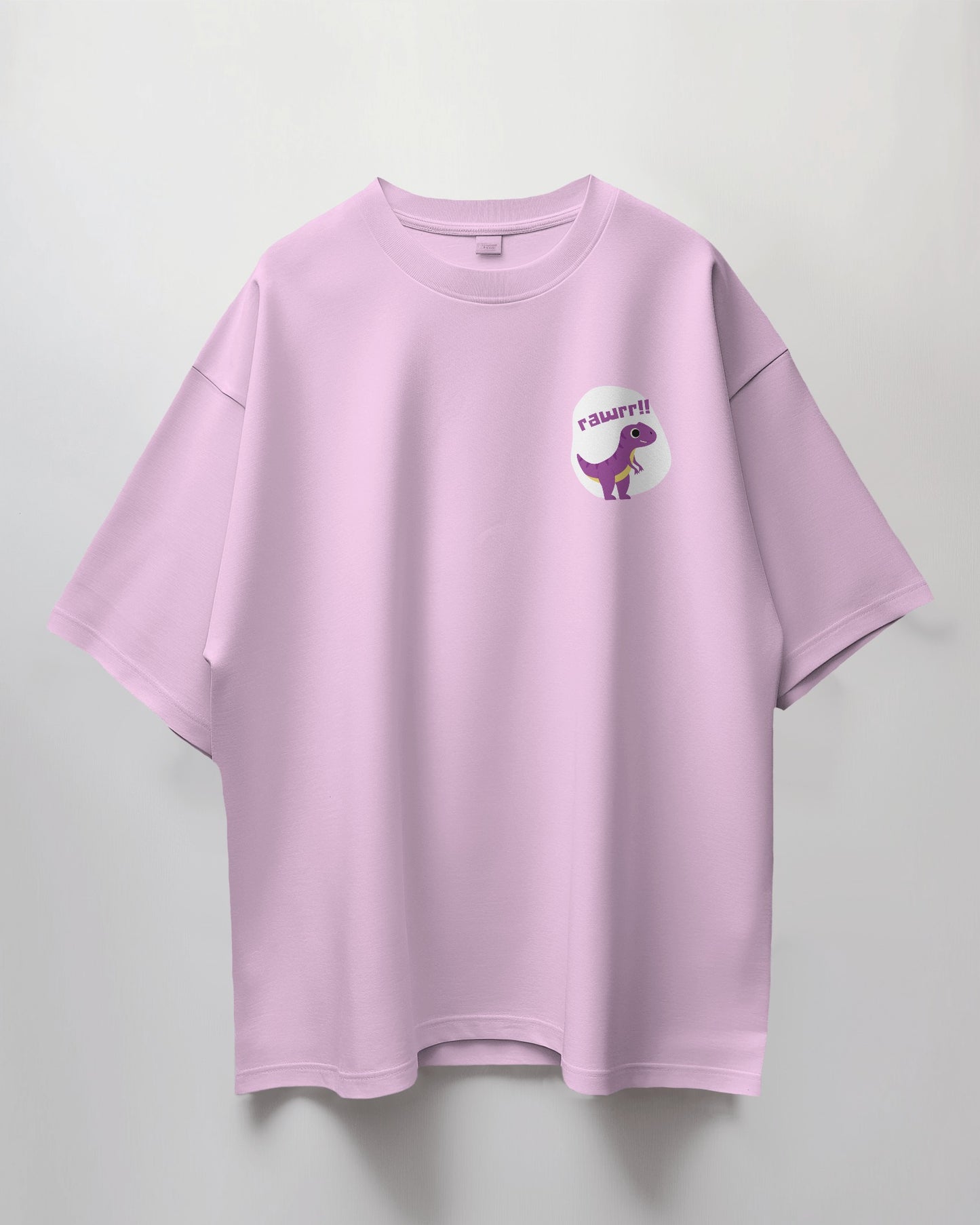 Oversized Unisex T-Shirt with Pocket-Sized Roar Print