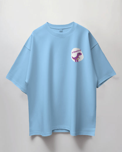 Oversized Unisex T-Shirt with Pocket-Sized Roar Print