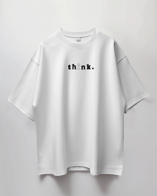Oversized Unisex T-Shirt with Chess Mindset Print