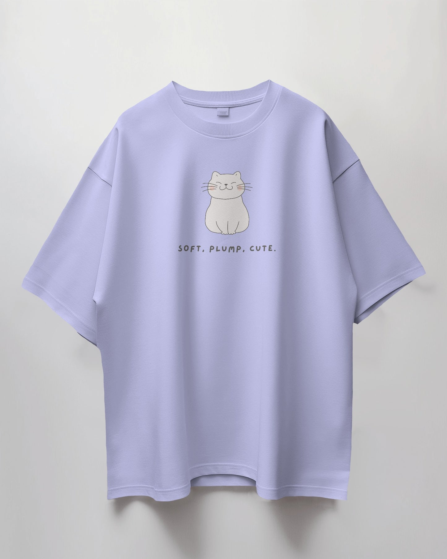 Oversized Unisex T-Shirt with Plumpy Paws Print