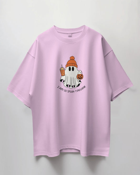 Oversized Unisex T-Shirt with SPOOK-TACULAR Print