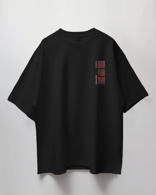 Oversized Unisex T-Shirt with Gods in Stone Print
