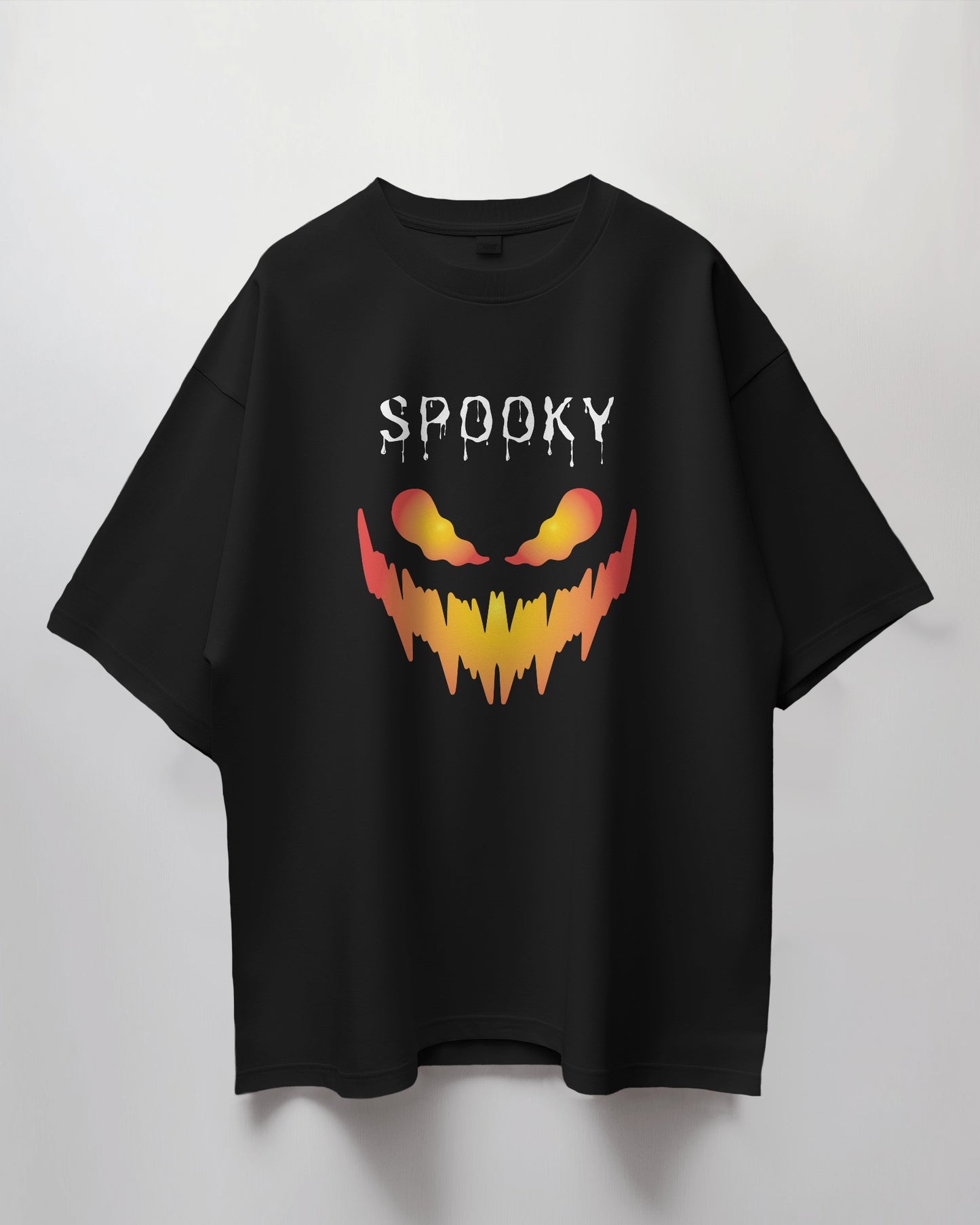 Oversized Unisex T-Shirt with Spooky Vibes Print