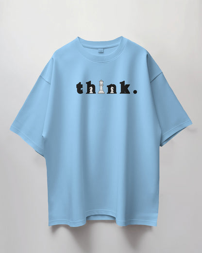 Oversized Unisex T-Shirt with Chess Mindset Print