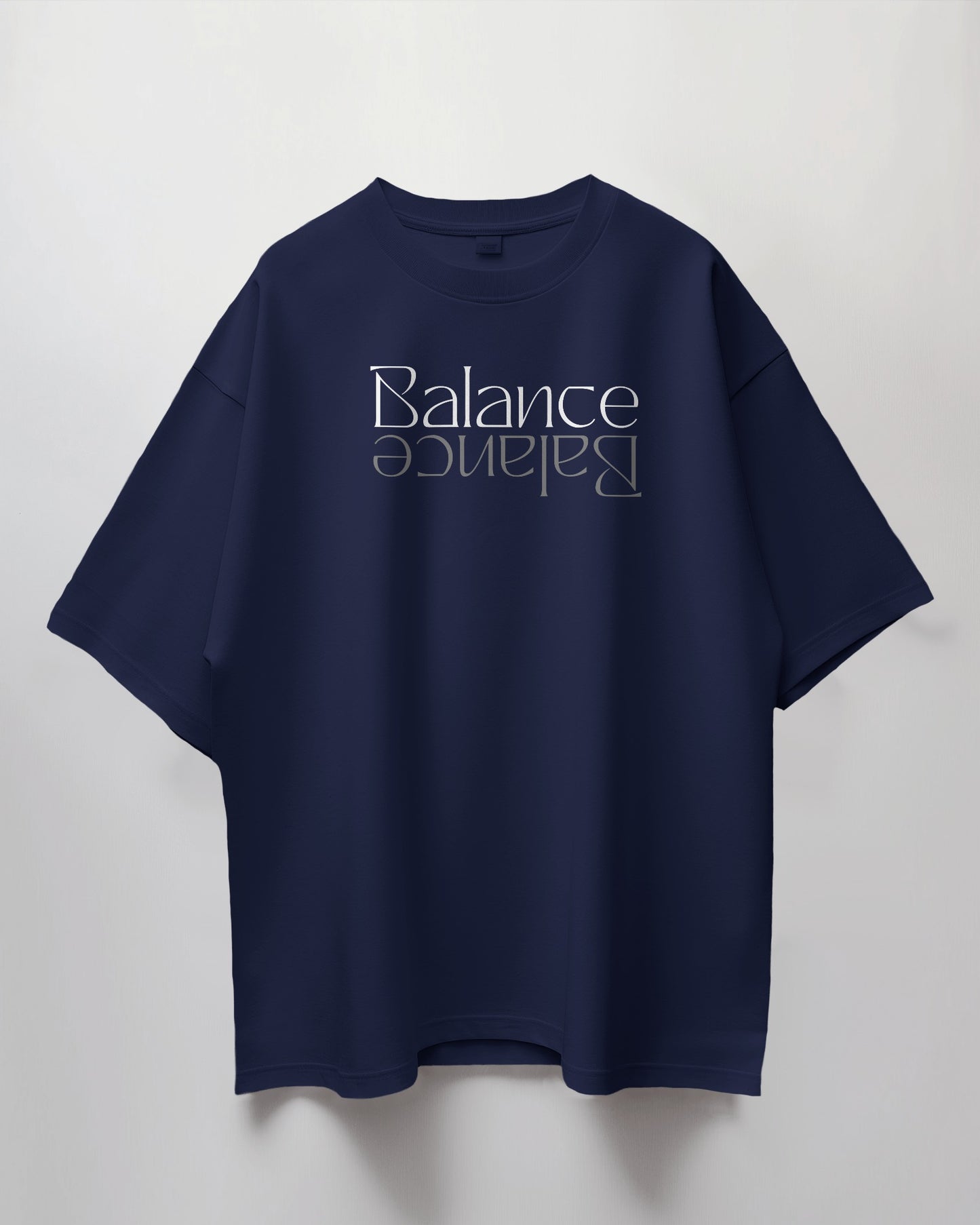 Oversized Unisex T-Shirt with Reflections of Balance Print