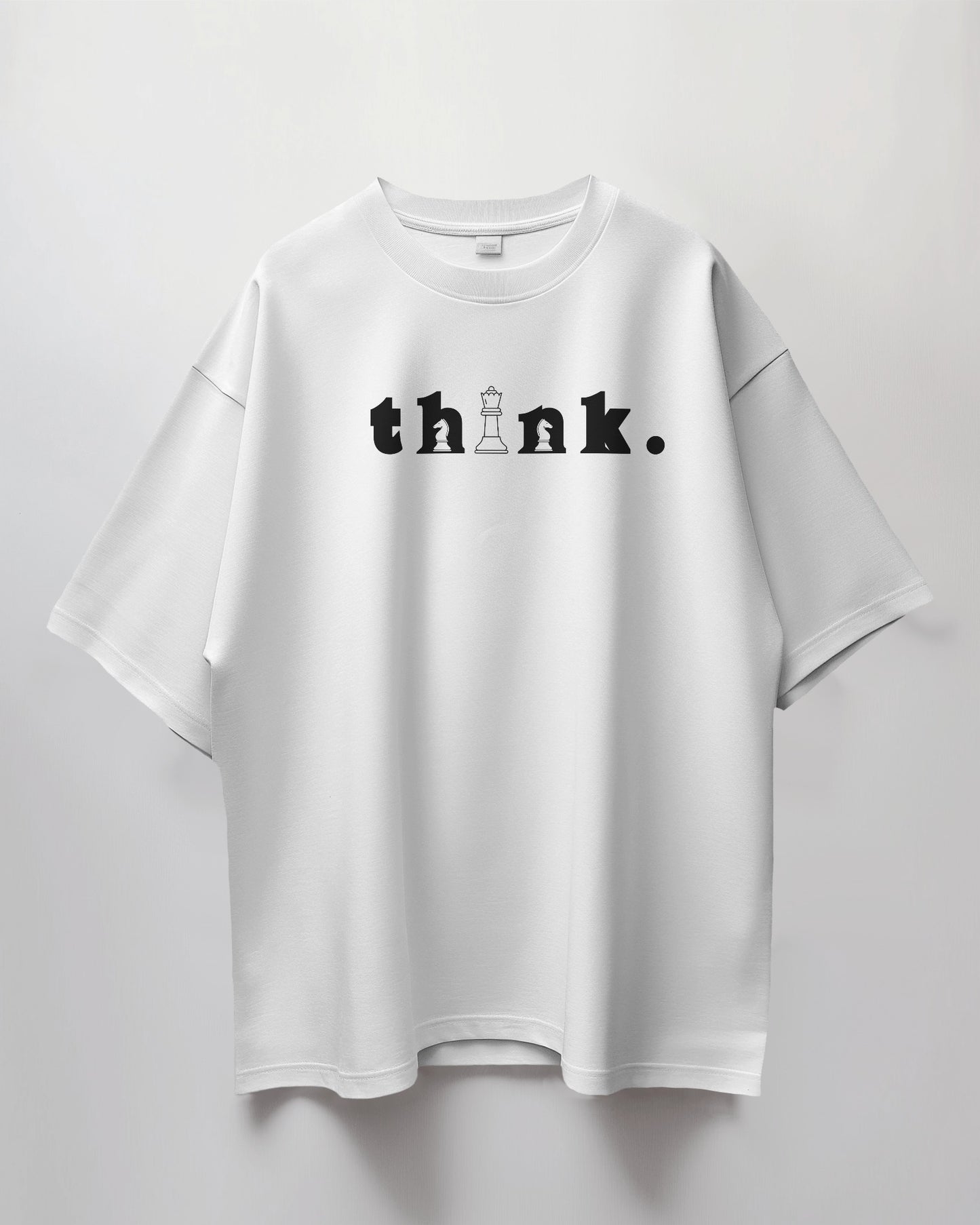 Oversized Unisex T-Shirt with Chess Mindset Print