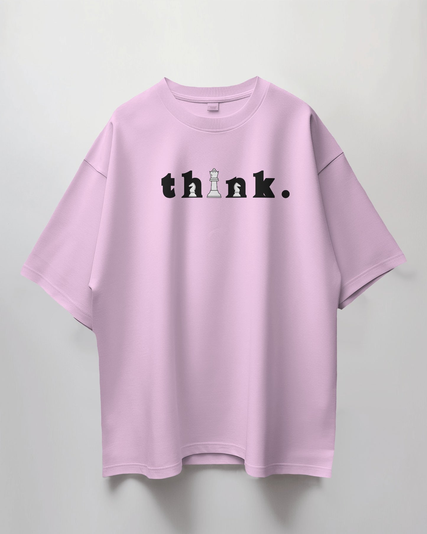 Oversized Unisex T-Shirt with Chess Mindset Print