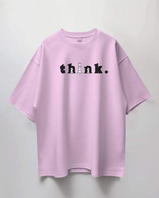 Oversized Unisex T-Shirt with Chess Mindset Print