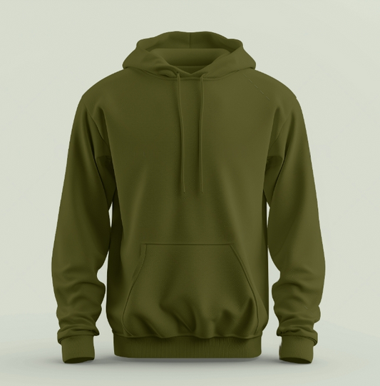 Unisex Classic Hooded Sweatshirt - Olive Green